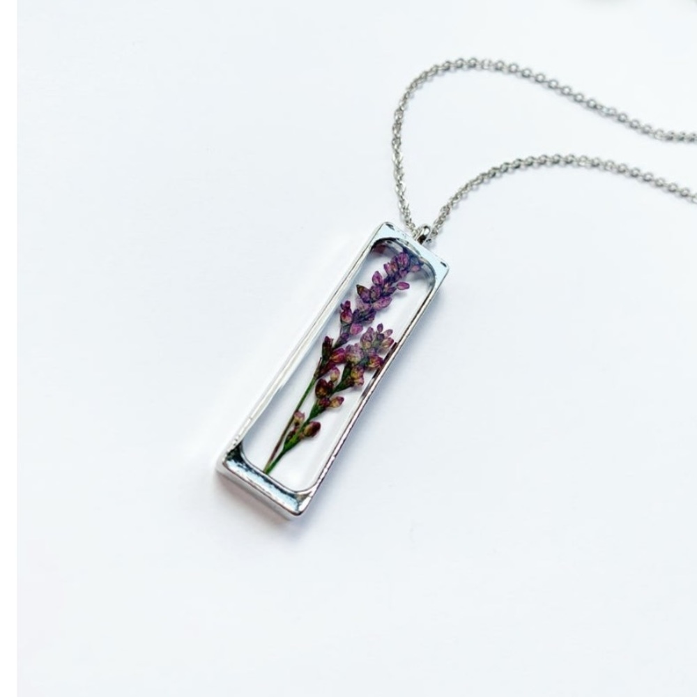 Real lavender necklace